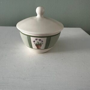 Flower Garden by Pfaltzgraff  Flower Garden sugar bowl with lid